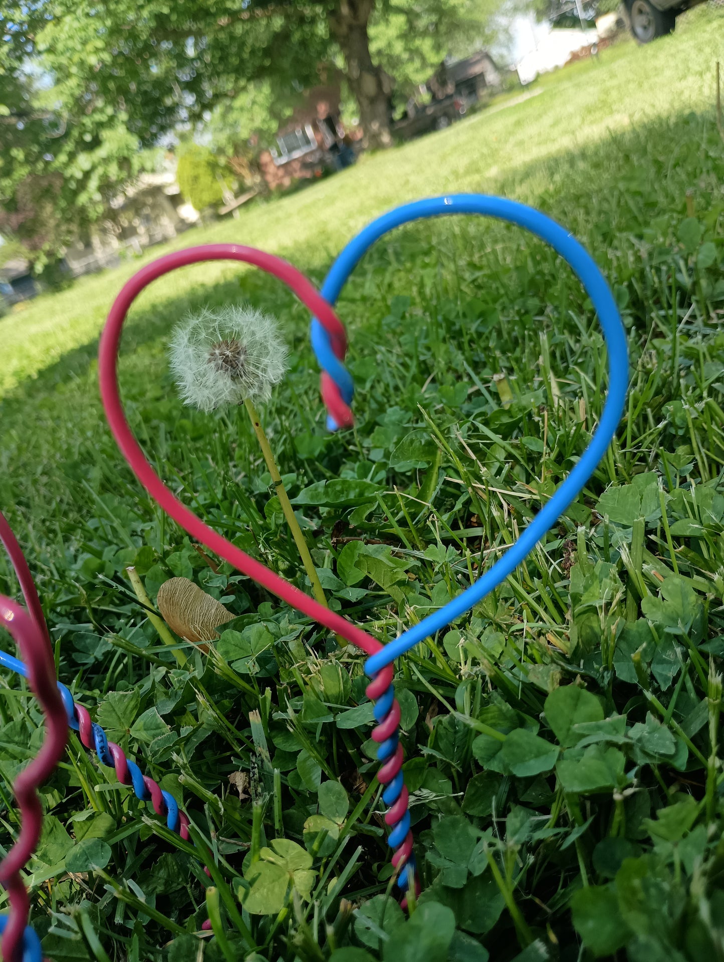 Small Handcrafted Copper Wire Hearts Embodying Love's True Virtue